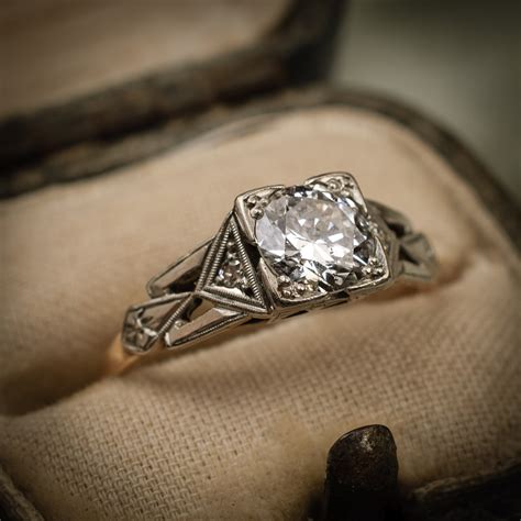 vintage art deco diamond rings